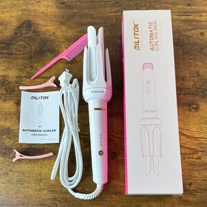 White Automatic Curling Iron